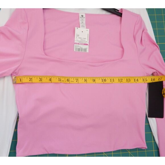 90 Degree by Reflex M/10MS Active Top Pair Contour Olivia Crop Square Neck 72.00 - Picture 4 of 10